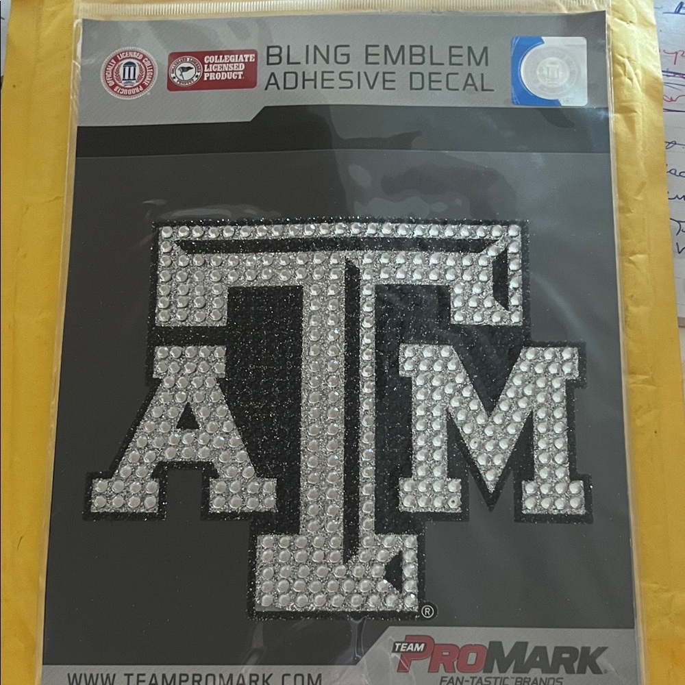Silver Bling Emblem Adhesive Decal